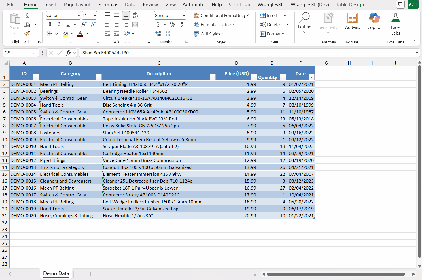 Navigating WranglesXL