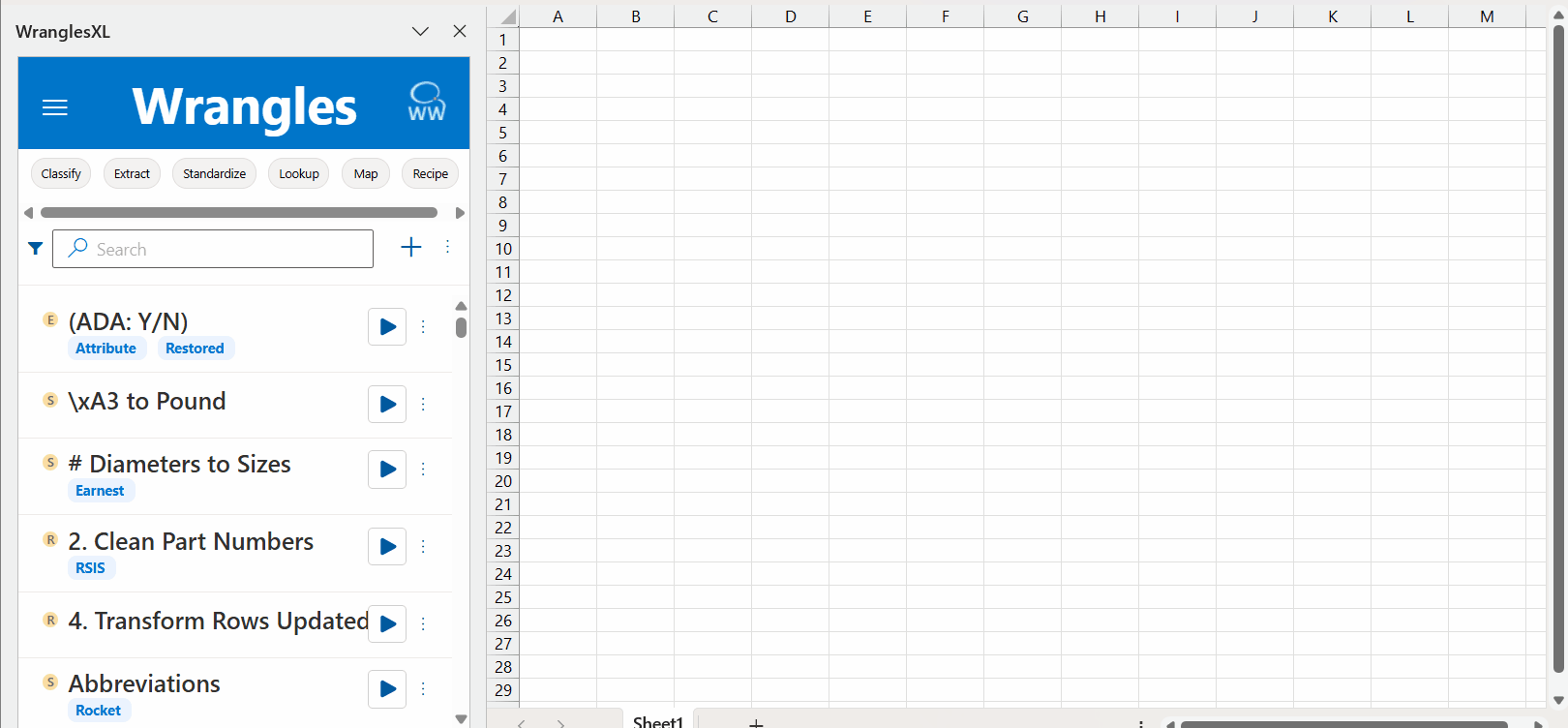 Create a Standardize Wrangle